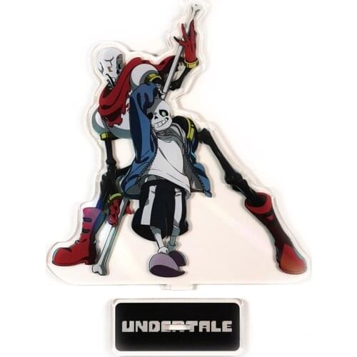 Undertale Sans Papyrus couple acrylic standee figurines desk decoration cake topper anime