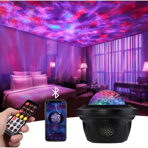 Led Star Galaxy Sterrenhemel Projector Nachtlampje Ingebouwde Bluetooth-Speaker Voor Slaapkamer Decoratie Kind Kids Birthd