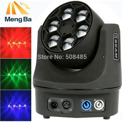 6x15w RGBW 4-In-1 LED Mini Bee Eye Beam Light DMX512 LED Moving Head Light DJ/Fest/Home /Show /Bar/Stage /Party Light Stage