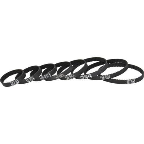 3D Printer Parts GT2 Closed Loop Timing Belt Rubber 2GT 6mm 110 112 122 158 200 280 300 400 610 852 mm Synchronous Belts Part