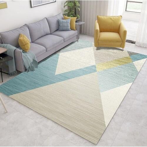 Geometric Living Room Coffee Table Carpet Large Size Outdoor Camping Beach Rugs Exhibition Hall Floor Mats