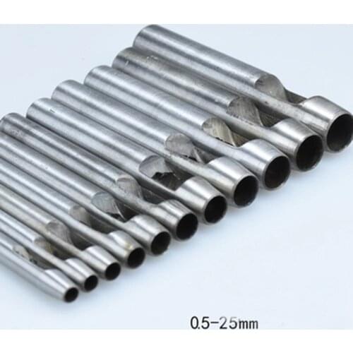 2Pcs Aperture 0.5mm-1.8mm Round punch skin belt One word Oscillating Hollow Diy manual Leather tool art Alien Flush bolt