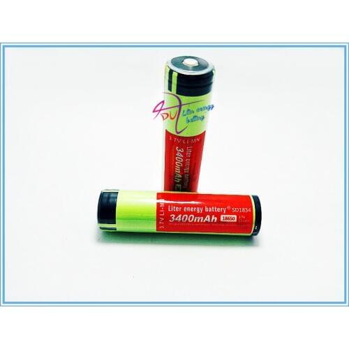 2 PCS/lot New Protected Original Rechargeable battery 18650 NCR18650B 3400mah with PCB 3.7V Free Shipping