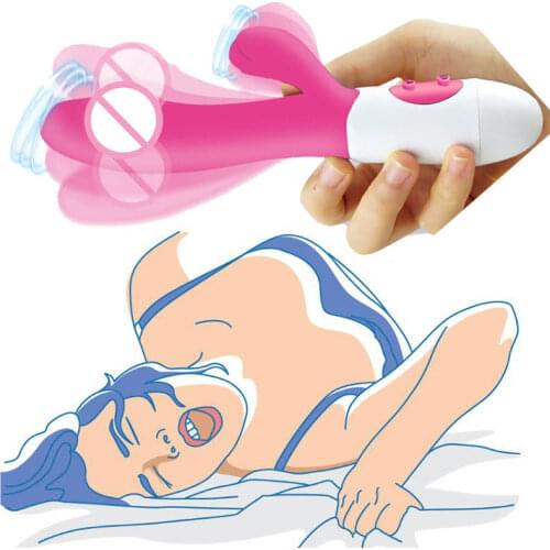 30 Frequency Rabbit Vibrator Dildo Anal Sex Toy Erotic G-spot Masturbator Vibrators For Women Dual Vibrating Anal Vagina Massage