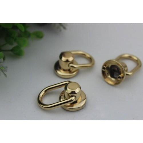 6pcs/lot Pale golden bag hanging pendant bag hardware accessories bag hook bag chain buckle