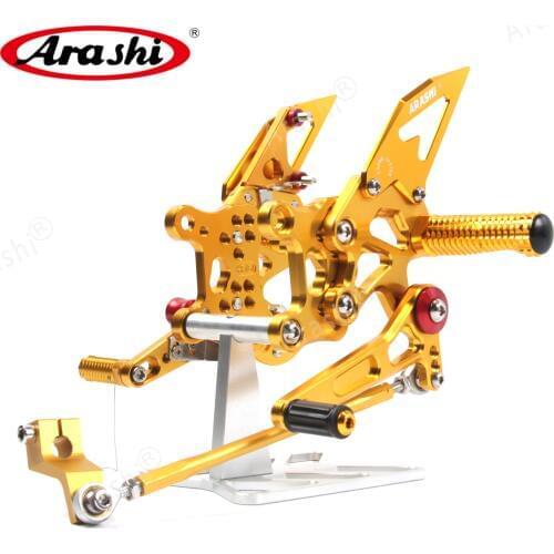 Arashi For APRILIA RSV4 R 2009 2010 2011 2012 CNC Adjustable Footrests Foot Pegs Rider Rearset RSV4 FACTORY 2009-2012 1 Set