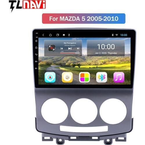 2G RAM Android 9.1 Car Radio DVD Player for Mazda 5 2005-2010 GPS Glonass Navigation Audio Video SWC