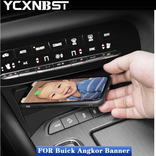 15W Car QI Wireless Charger Fast Charging Phone Charger FOR Buick ENCLAVE Car Armrest Box Charging Phone Holder