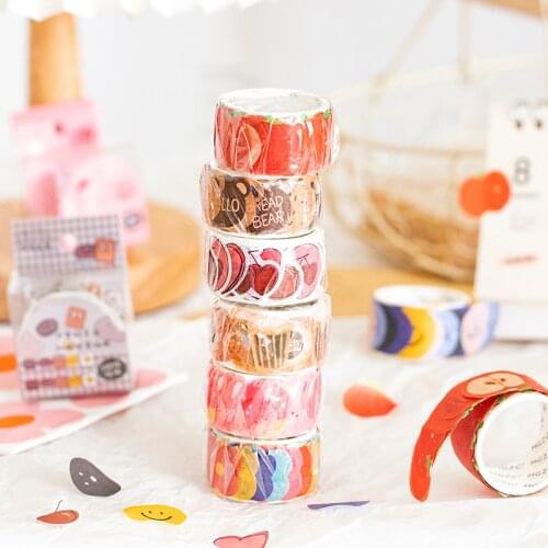 COO NOTE Cute Bubbling Internet Celebrity Fun Expression Gourmet Flower Animal DIY Journal Planner Tape Kawaii School Supplies