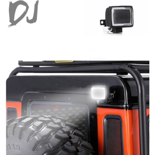 DJ Traxxas TRX4 Square Spotlight Guard Mustang 90046 Wrangler JEEP RC Car Upgrade Parts Car Accessories carro de control remoto