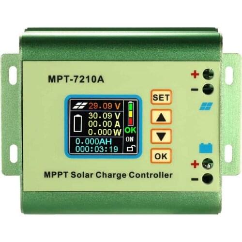 Mpt-7210a Mppt Solar Controller Digital Boost Power Supply Module With Lcd Display, Suitable For 24v-72v Battery Charger