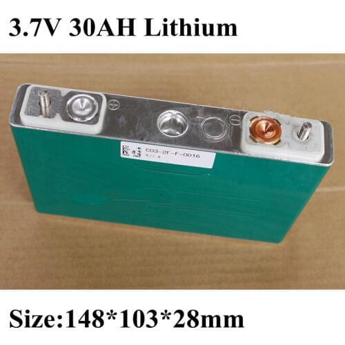 30ah 3.7v Lithium Polymer Battery 3.7v Rechargeable Battery for Diy Battery Pack Electric Vehicles Electric Motorcycles