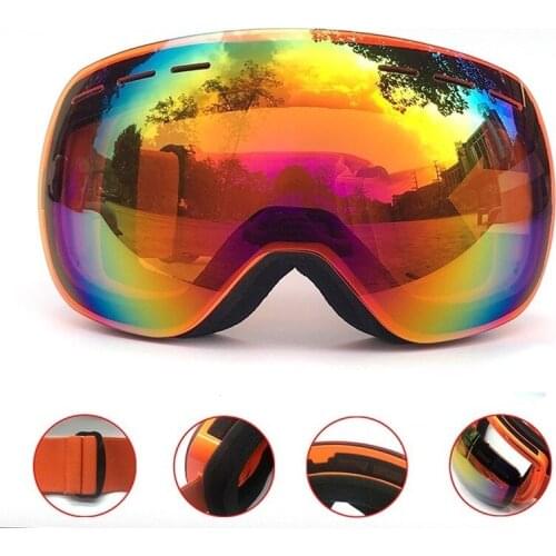 Ski Goggles Spot Large Spherical Ski Goggles Double-Layer Anti-Fog Mens and Womens Mountaineering Goggles Skiing Goggles