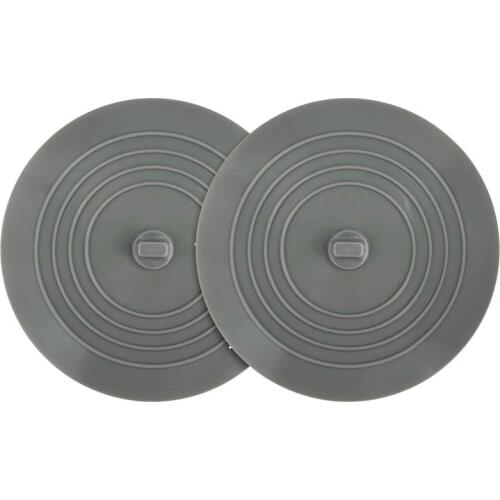 New 2 Pack Bathtub Stopper, 6 Inches Large Silicone Tub Stopper, Flat Suction Drain Covers, Bath Plug for Tub, Kitchens, Bathroo