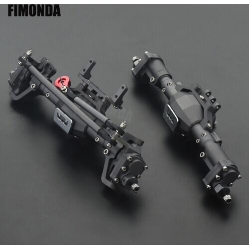 New CNC Machined Aluminum Alloy Front and Rear Portal Axle for 1/10 RC Crawler Car Axial SCX10 I SCX10 II RGT 86100 Redcat GEN8