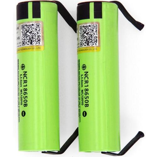 2019 New Liitokalanew original NCR18650B 3.7V 3400mAh 18650 rechargeable lithium battery for battery + DIY nickel piece