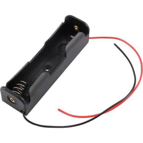 1PCS Plastic Battery Case Holder Storage Box 18650 Battery 3.7V Clip Holder Box Case With Wire Lead Battery Storage Box 2017 HOT