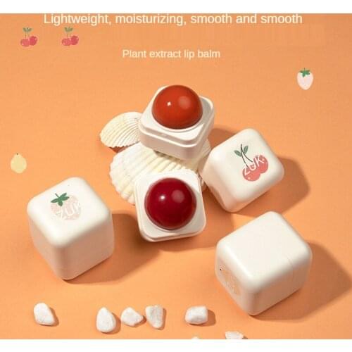 Sugar Lipstick Ball Moisturizing Lip Balm Innovative Spherical Lipstick Natural Care Lipstick Ball Cute Lip Makeup Cosmetic