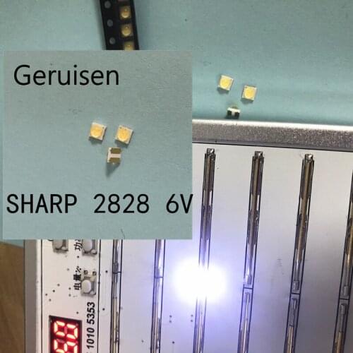 LED Backlight High Power LED 0.8W 2828 6V Cool white 45LM GM2BB1ZF2CEM TV Application 2000pcs