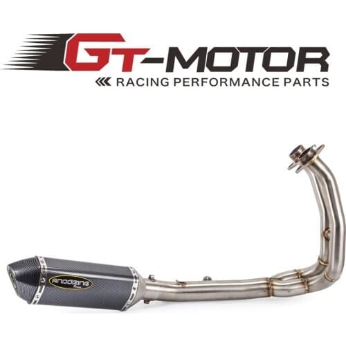 GT Motor - ER-6N Motorcycle full system exhaust for kawasaki ER6N ER6F NINJA650R 2012-2016 with DB KILLER exhaust muffler