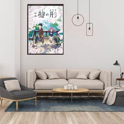 Japan Cartoon Anime Silent Poster Wall Art Canvas Painting Nordic Posters And Prints Wall Pictures For Living Room Decoration