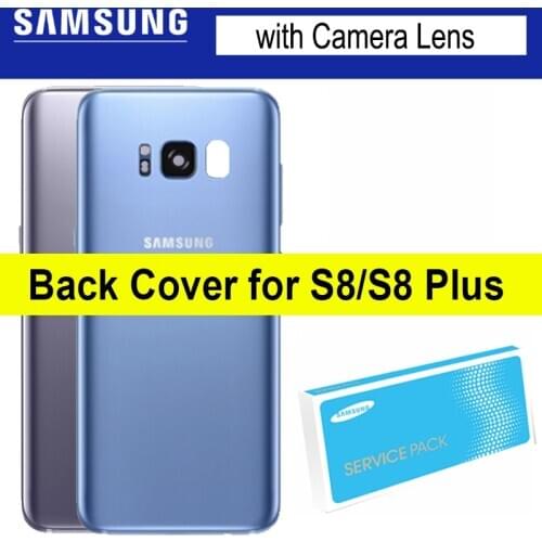 Back Glass Rear Cover Housing Battery Door Camera Frame for Samsung Galaxy S8 Plus S8 s8+ G955 G955F G950 G950F Replacement