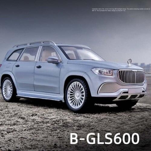 1/24 Maybachs GLS class GLS600 Alloy Car Model Diecasts Metal Toy Car Model Collection Sound Light Simulation Car Kids Toys Gift