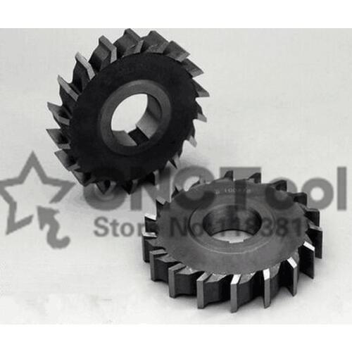 2PCS 100*5*6*8*10*12*14*16 HSS three straight tooth blade cutter, high-speed steel Slot milling cutter , milling cutter