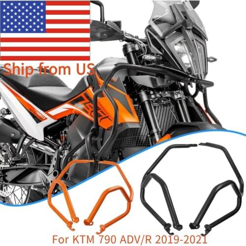2020 2021 790 ADV Motorcycle Upper Engine Guard Crash Bars Bumper Frame Protector Fairing For KTM 790 Adventure R 2019