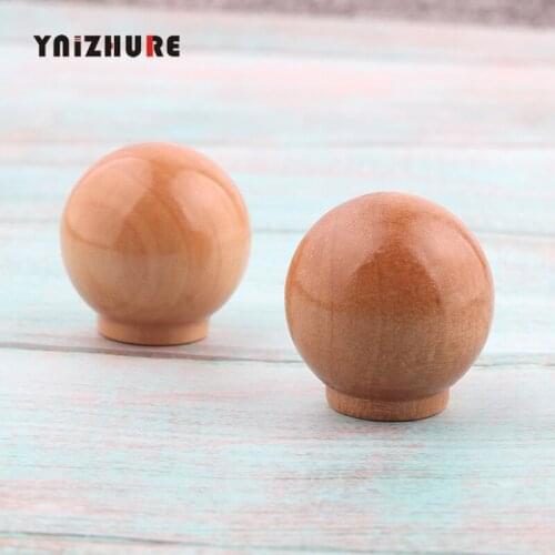 28mm Simplicity Decoration Furniture Wooden Cabinet Drawer Wardrobe Door Knob Pull Handle Hardware Plain Circle