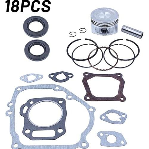 68mm Piston Rings Gasket Oil Seal Rebuild For GX160 GX200 168F 5.5/6.5HP Oil Seal Rebuild Kit Generator Trimmer Set Lawn Mower