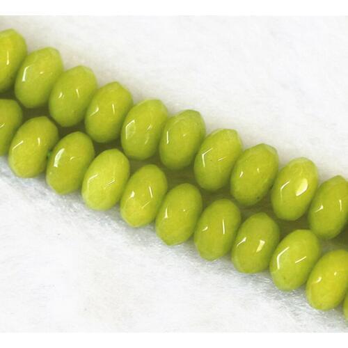 Popular green jades natural stone chalcedony 2X4mm 4X6mm 5X8mm fashion abacus faceted loose beads diy special jewelry B150