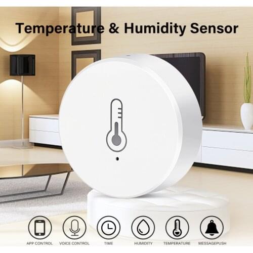 Tuya ZigBee 3.0 Smart Temperature And Humidity Sensor Home Security Smart Life App Remote Control Works With Alexa Google Home