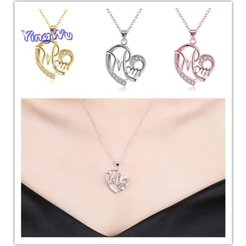 Mothers Day Necklace Fashion Mom Letter Love Necklace Charms Pendant Necklace The Best Gift For Mother