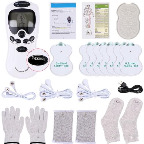 Tens Muscle Relax Stimulator Digital Electronic Body Slimming Pulse Massage Acupuncture Therapy Massager Physiotherapy Apparatus