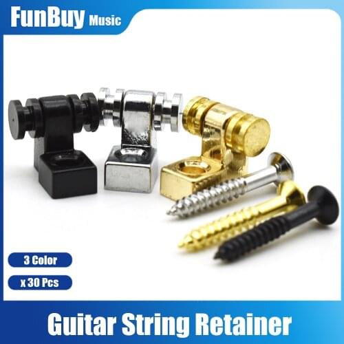 30pcs Guitar Roller String Retainers Mounting Tree for FD ST Electric Guitar Bass Parts Replacement
