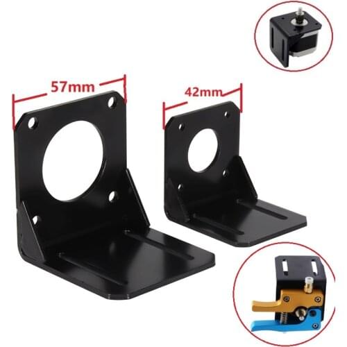 MEGA 4PC 3PC Stepper Motor NEMA 23 17 Mounting Bracket L Type Motor Bracket Mount Fixed Support Shelf 3D Printer Part 57mm 42mm