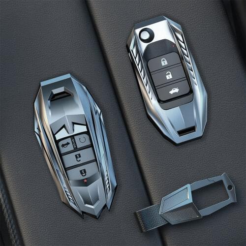 Metal Car Remote Key Case Cover For Honda CRV HRV Accord Civic Odyssey Vezel Inspire Fit Jazz JADE Pilot 2015-2019 Accessories