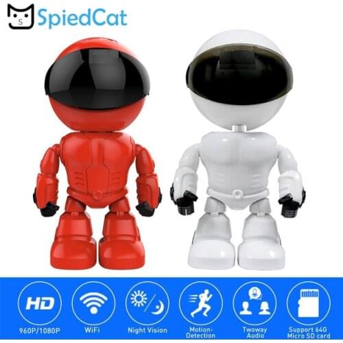 HD 1080P WiFi Robot IP mini Camera Pan Tilt Security WiFi Camera P2P Night vision Motion Detection Two way Audio Support TF Card