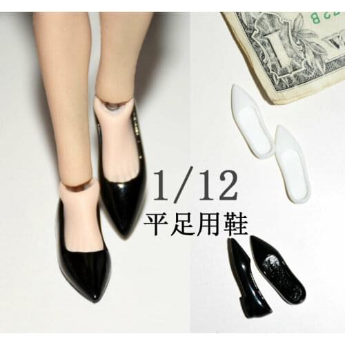 1/12 Scale Female Soldier Flat Shoes Model for 6" Body Action Figure