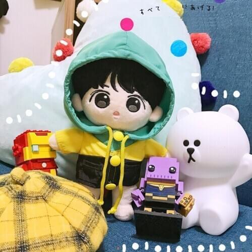 [MYKPOP]KPOP Dolls Clothes & Accessories: Hooded Coat for 15cm 20cm doll (without doll) Fans Collection SC20080515