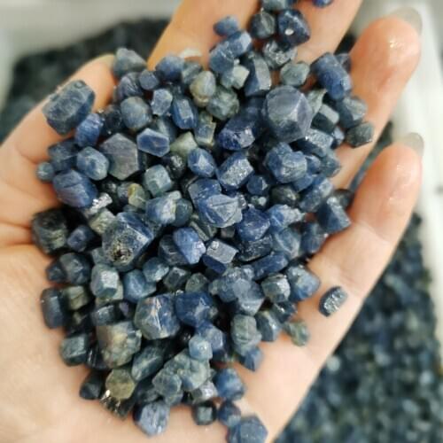 2kg Real Rare Natural unprocessed Blue Sapphire Corundum stones Rough Specimen Mnerals Healing crystal home decor