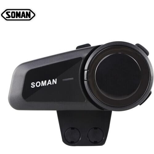 New motorcycle helmet Bluetooth group walkie talkie 1000 meter Bluetooth walkie talkie headset