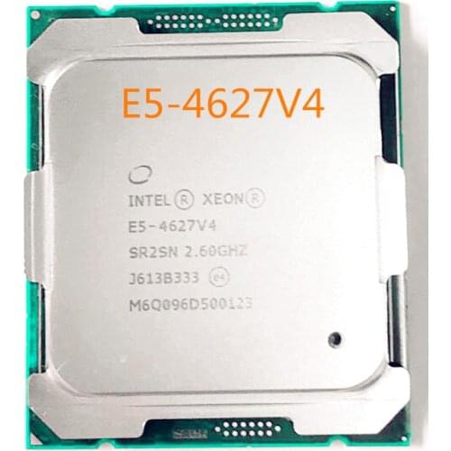 E5-4627V4 Original Intel Xeon E5 4627V4 2.60GHZ 10-Core 25MB SmartCache 135W E5 4627 V4 LGA2011-3 free shipping
