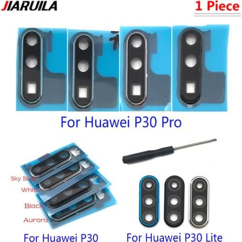 Original New Rear Camera Glass Lens With Cover Frame Holder And Glue Sticker For Huawei P30 P40 Lite 5G P30 P40 Pro atacado