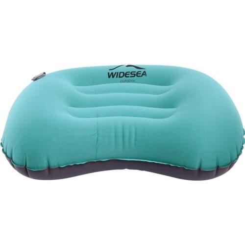 WIDESEA Portable Inflatable Pillow Camping Equipment Compressible Folding Air Cushion Outdoor Protective Tourism Gear-ABUX