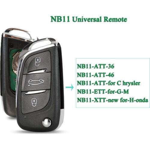Bilchave 3 Button Remote Master NB11 Universal Multi-functional KD Remote NB Series Key For KD900 URG200