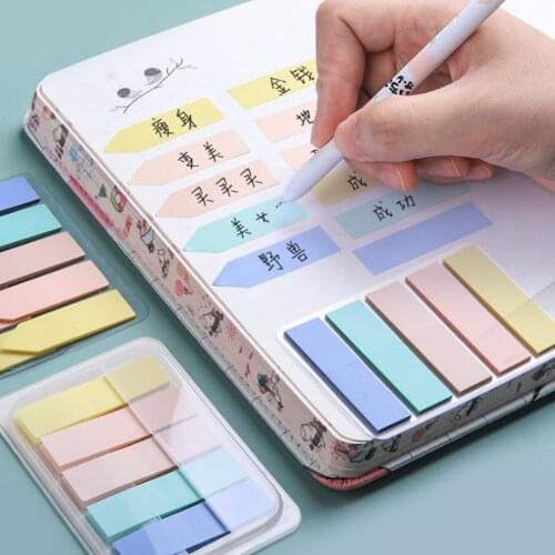 100 Sheets Self Adhesive Memo Pad Sticky Notes Bookmark Point It Marker Memo Sticker Paper Office School Supplies
