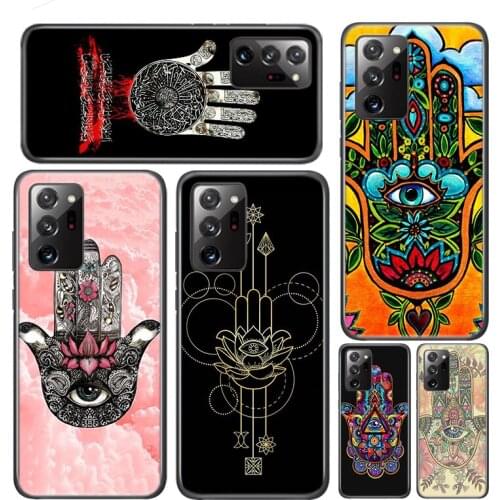Hamsa Hand Of Fatima Art Silicone Cover For Samsung Galaxy A01 A11 A12 A21 A21S A31 A41 A42 A51 A71 A81 A91 UW Phone Case