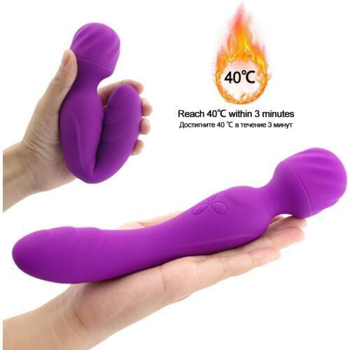 Silicone AV Magic Wand Massager Vibrator Soft Waterproof Powerful Vibration Dildo G Spot Clitoris Stimulator Sex Toys for Woman